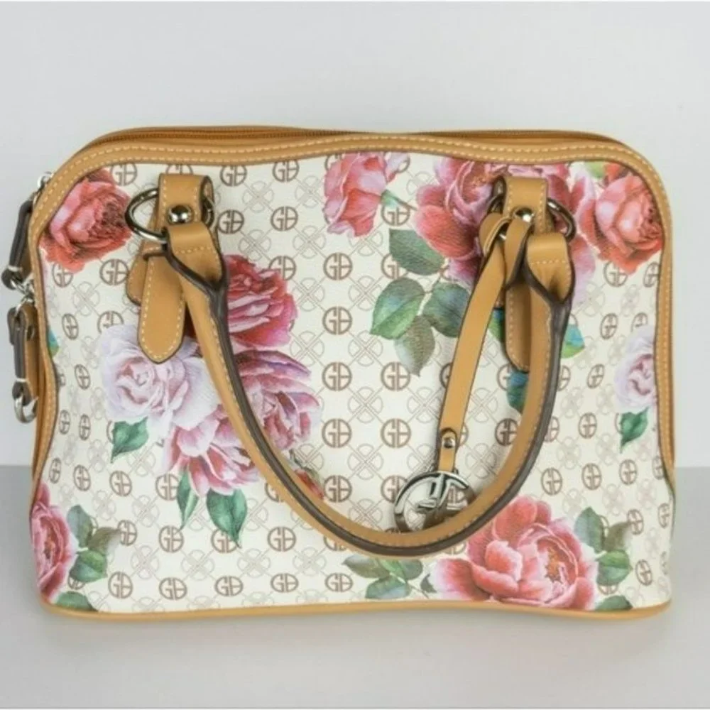 Giani Bernini Signature Peonies Dome Satchel - Picture 4 of 4